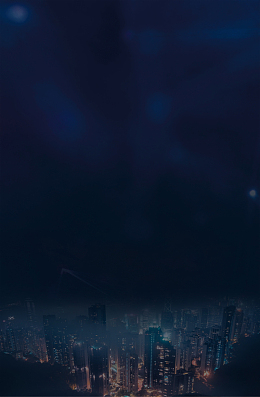 蓝色大气商务地产邀请函背景素材