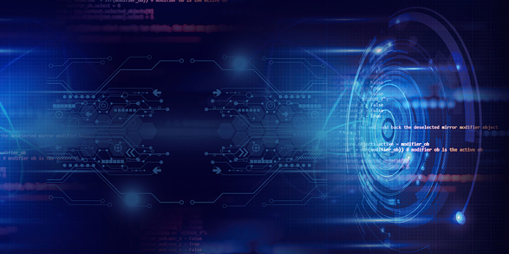 蓝色科技商务风展板