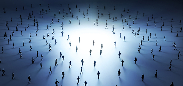 人群科技商务白色教育海报背景