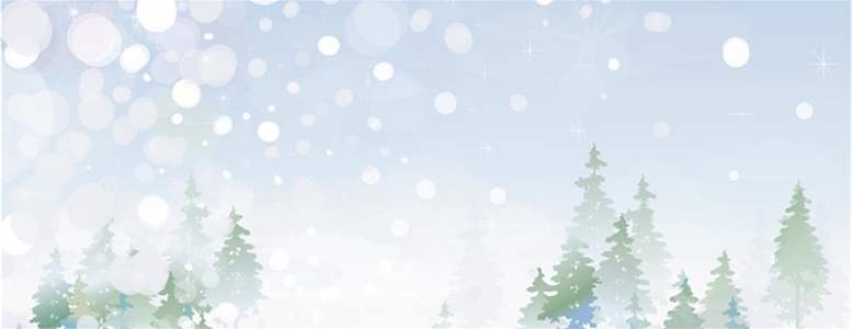 雪景雪乡背景banner海报
