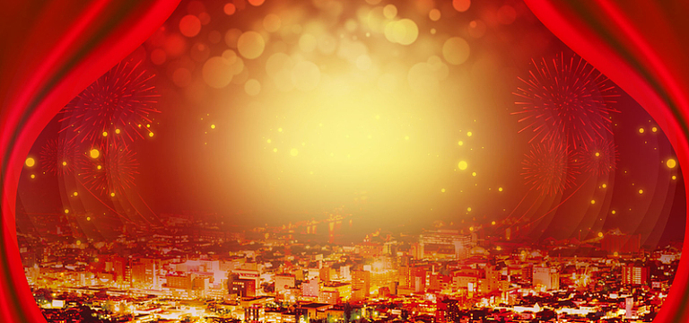 淘宝2017中国红海报banner背景