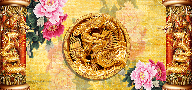 国色天香装饰背景墙