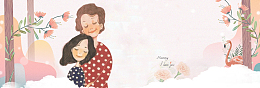 母亲节手绘温馨banner