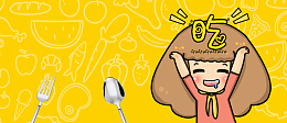 吃货节卡通童趣黄色banner
