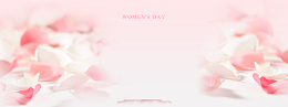 淘宝三八妇女节浪漫粉色背景banner