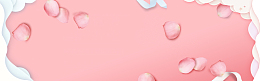 浪漫粉红背景banner