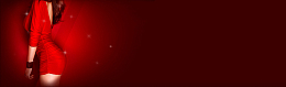 性感美女红色背景banner