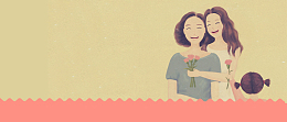 母亲节卡通手绘清新banner