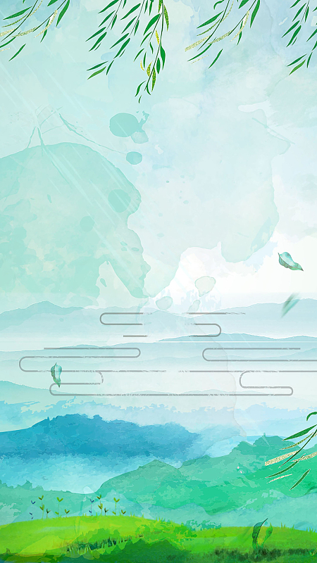 春季踏青宣传海报背景