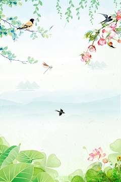 传统二十四节气春分海报