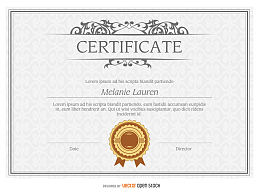 毕业证书奖状模板