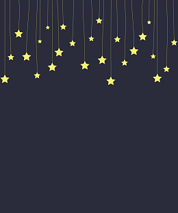 矢量卡通星空流星浪漫背景