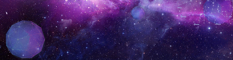 星空星座淘宝手链紫色海报背景