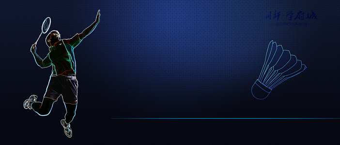 社区羽毛球比赛海报背景图