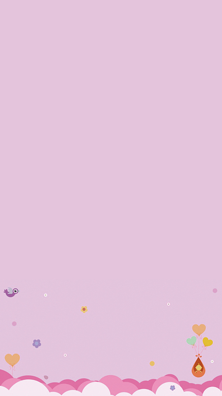 简约可爱儿童H5背景素材