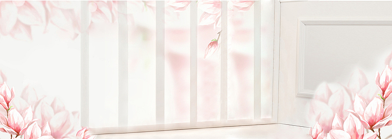 清新女鞋女装背景banner