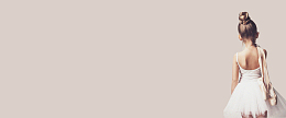 芭蕾简约粉色banner