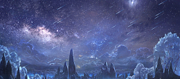 梦幻童话星空游戏场景背景