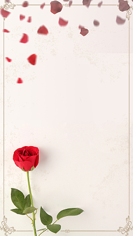 复古玫瑰花店情人节促销H5背景源文件下载