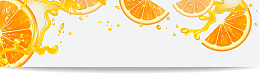 简约橙子促销海报banner背景
