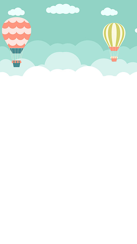 简约扁平化氢气球促销H5背景素材