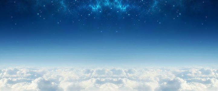 渐变天空星空蓝色背景素材