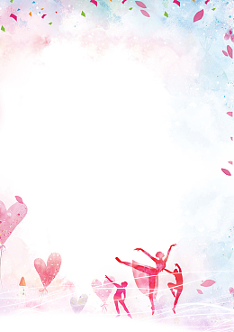 舞蹈培训班招生宣传单背景素材