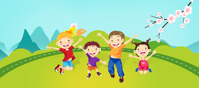 儿童节欢快背景