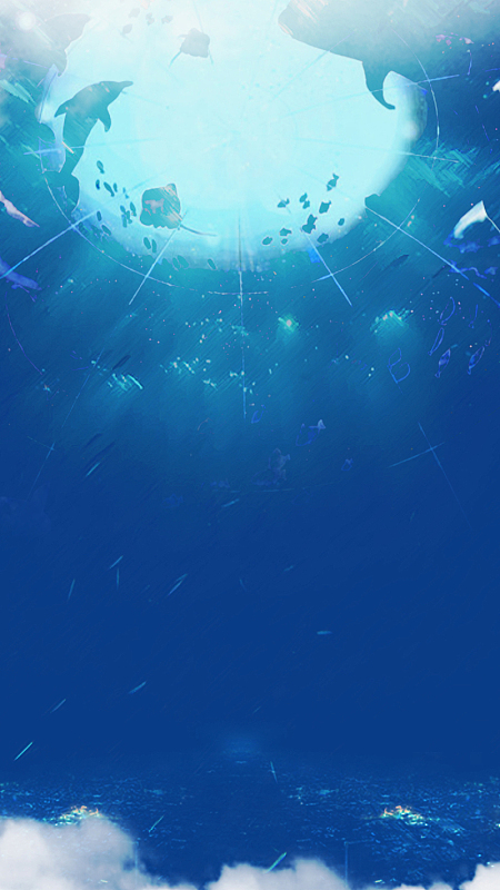 蓝色海洋h5背景