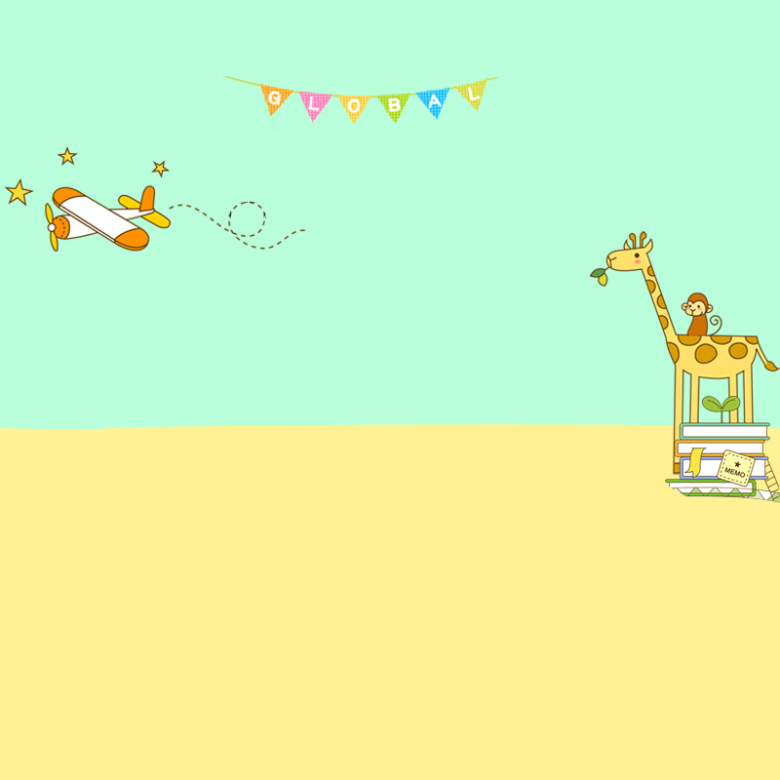 卡通童趣童装童鞋psd分层主图背景素材