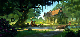 简约卡通童话世界广告banner