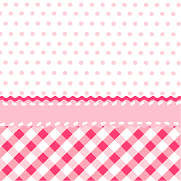 矢量粉色波点格子背景素材