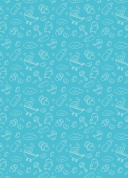 矢量卡通儿童母婴线描手绘背景