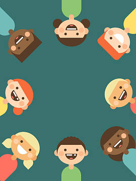 世界微笑日背景素材