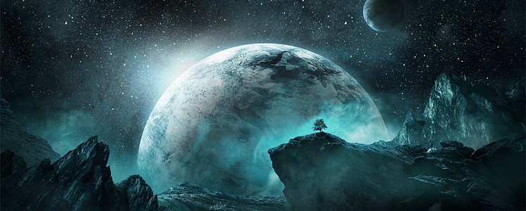 卡通星空背景banner