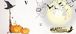 卡通万圣节狂欢banner