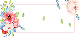 花卉手绘粉色女装banner海报