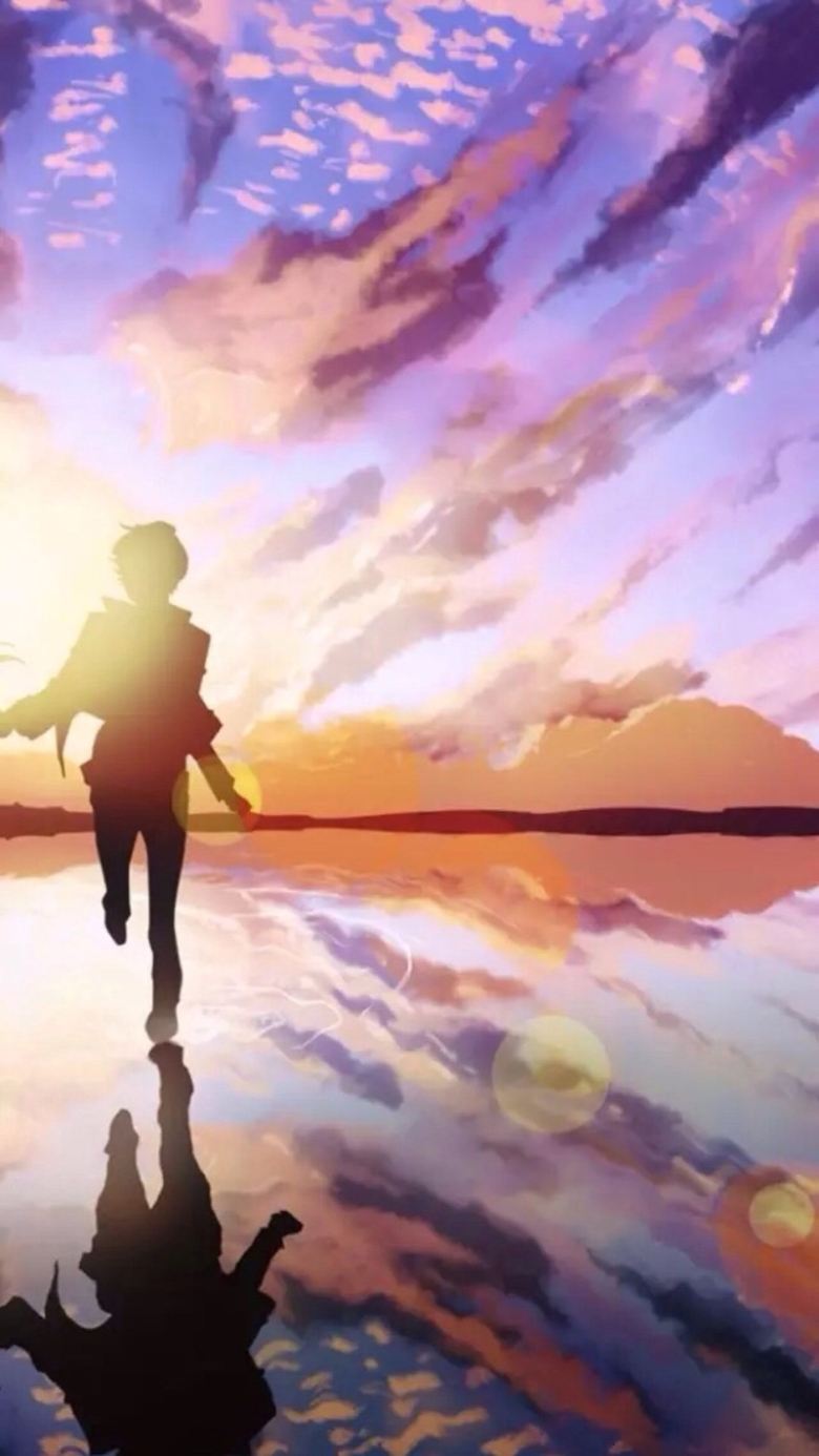 情侣男孩卡通太阳h5背景