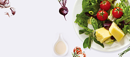 美食俯视文艺清新简约banner