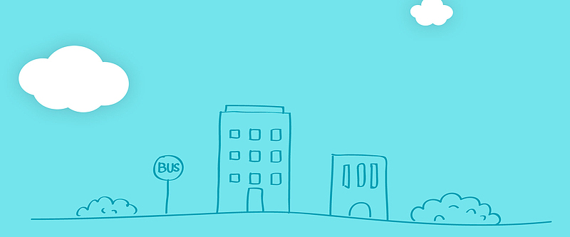 清新简笔画背景