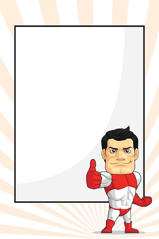 卡通手绘点赞大拇指创意背景