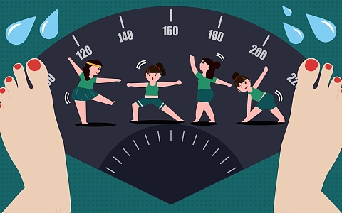 简约瑜伽暑假招生h5背景素材