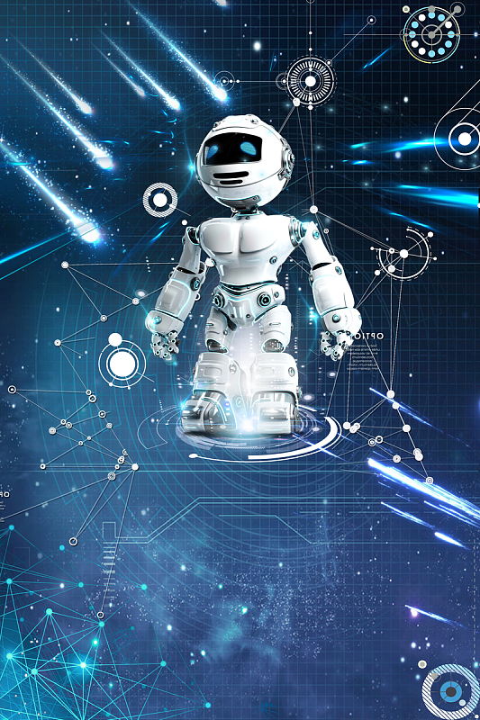 机器人宣传海报背景