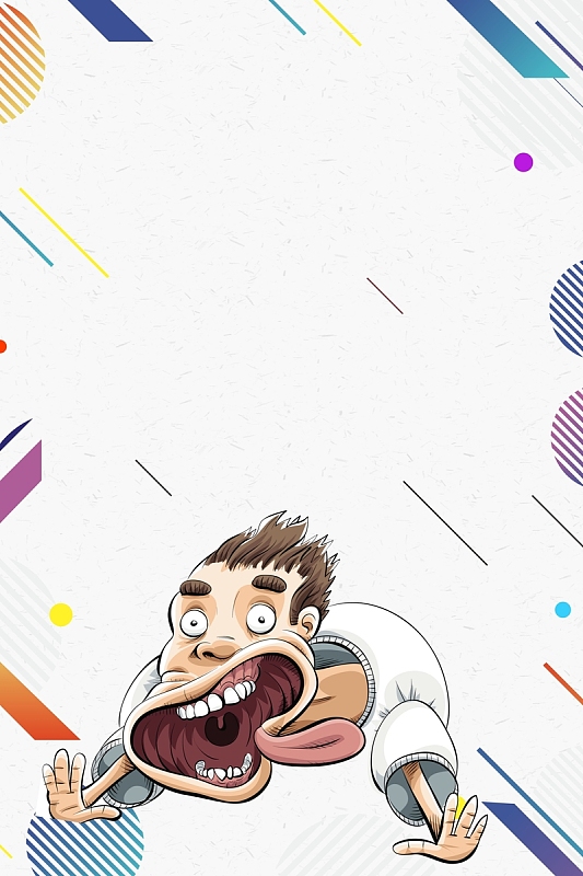 简约矢量卡通漫画夏季促销创意海报背景