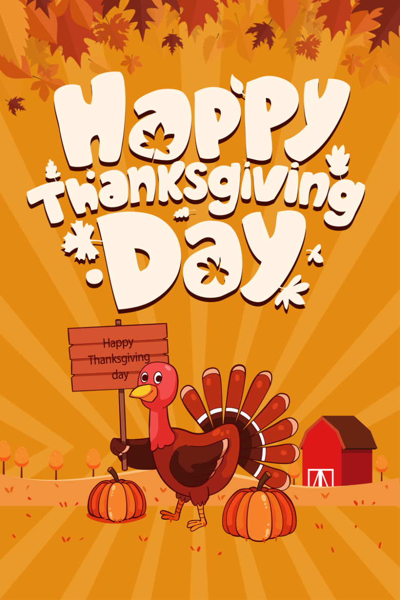 创意感恩节海报背景素材