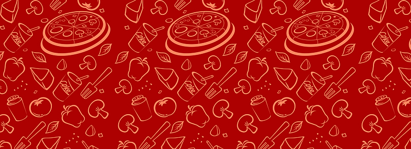 披萨可乐美食图案背景