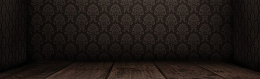 电商黑色花纹背景banner