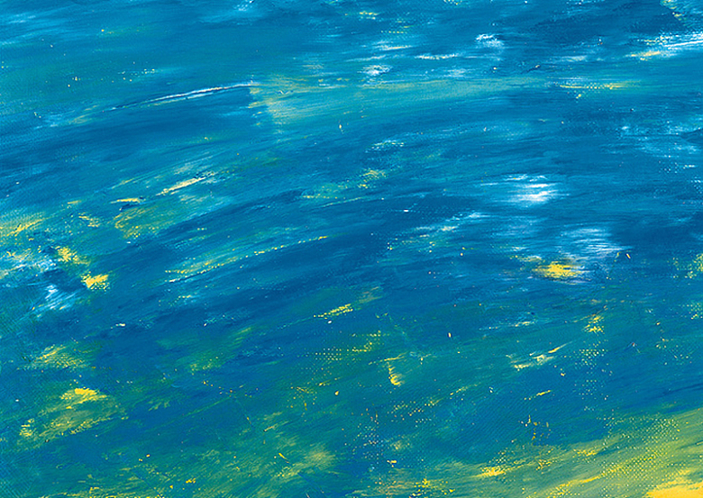 蓝底油画抽象海面海报背景素材