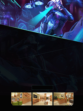 网咖网吧开业海报psd背景图