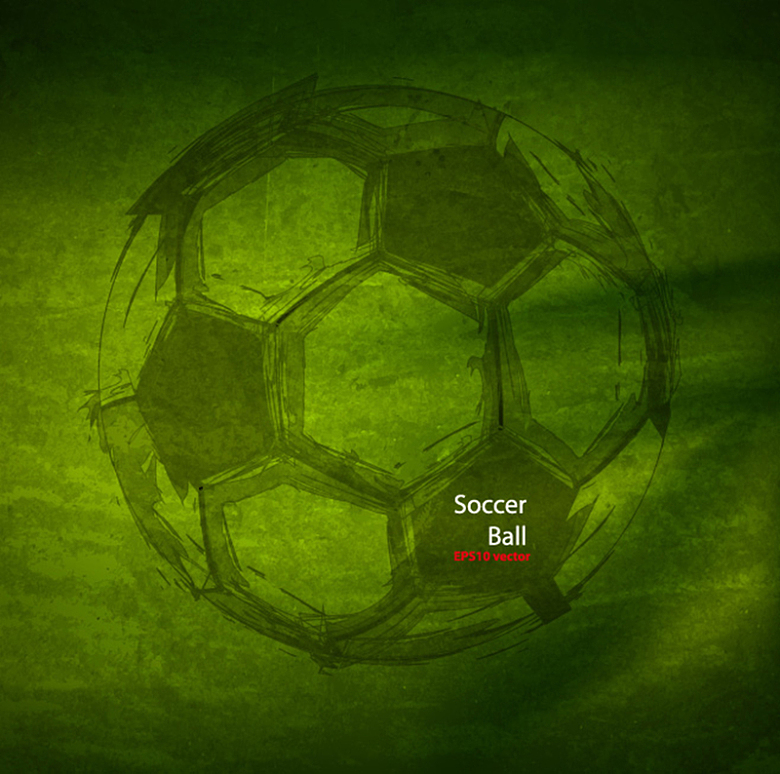 创意足球海报设计矢量背景素材